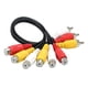 thumbnail image 2 of 3 RCA Jack A 6 RCA Enchufe Divisor Audio Video Cable Adaptador AV, 2 of 3