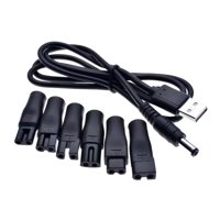 Ioensy - Conector Convertidor De Carga Conector De Conversión Para Cortapelos 6 Piezas Y Cable Usb