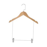 Magideal - Perchas De Madera Para Trajes, Pantalones, Perchas Para Pantalones Con Clips Para Chaqueta, Pantalón, Camisa, Trajes, Vestido, Armario, Organizador De Para Ropa De Mujer