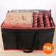 thumbnail image 3 of Bolsa aislante para entrega de alimentos Bodaon XXXL, negra y roja, 79 L, 3 of 6