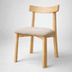 thumbnail image 1 of Silla Yuan de Madera Tapiz de Lino, 1 of 4