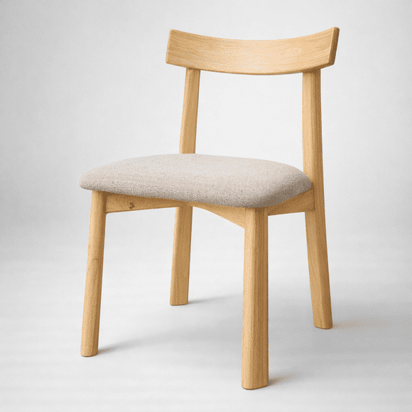 Silla Yuan de Madera Tapiz de Lino