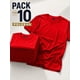 thumbnail image 1 of Pack 10 Poleras Basicas 100% Algodon Cuello Redondo 200g Rojo L Lisa, 1 of 3