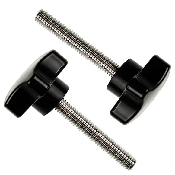 Tornillo de perilla manual Kasteco M8 x 40 mm, repuesto, paquete de 2