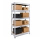thumbnail image 2 of Estante Metalico 5 Niveles Rack Organizador Acero Multiuso plateado, 2 of 7