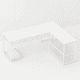 thumbnail image 1 of Escritorio Prisma en L - Blanco, 1 of 7