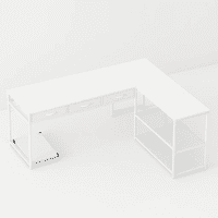 Klik Muebles - Escritorio Prisma En L - Blanco