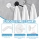 thumbnail image 3 of Uxcell 3 piezas de ganchos para toallas de baño de acero inoxidable, ganchos redondos de alta resistencia de 4.8x0.3 pulgadas montados en la pared, 3 of 7