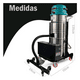 thumbnail image 2 of Aspiradora Industrial Hardpro 1500w Inalambrica 100l 40mm Verde, 2 of 10