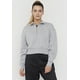 thumbnail image 1 of Polerón Mujer Deportivo Half Zipper Crop Gris Corona, 1 of 5
