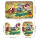 thumbnail image 3 of Futurama-theme 4-Piece Shower Curtain Set with Rugs, Waterproof Bathroom Decor Set Includes Bath Mat, U-Shaped Rug, Toilet Lid Cover and Curtain with Hooks, 3 of 6