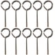 thumbnail image 1 of Llave hexagonal estándar de 1/8" con bucle completo, llave Allen para puertas antipánico con barra de empuje, metal sólido - 10 paquetes, 1 of 6