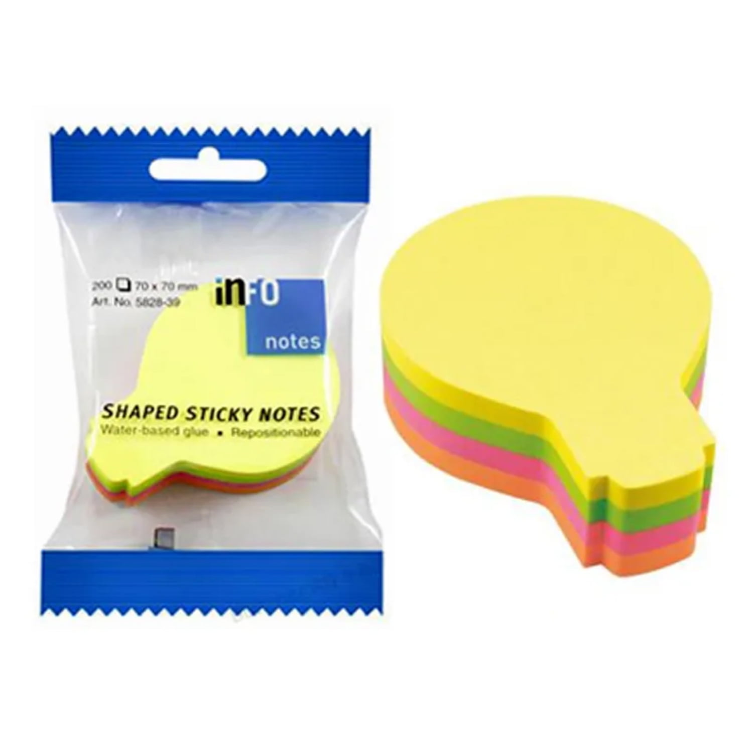 Infonotes - Notas Adhesivas Forma Ampolleta 200 Hojas Color - Ps