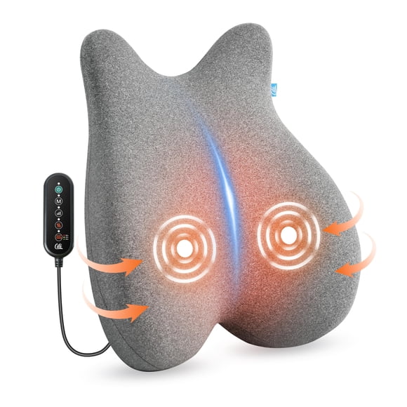Almohada De Soporte Lumbar Con Calefacción Para Silla De Oficina Con Vibración