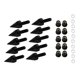 thumbnail image 5 of 10 Piezas Pernos De Parabrisas Universales Pernos Kit De Pernos De Tornillo 5mm Negro, 5 of 5