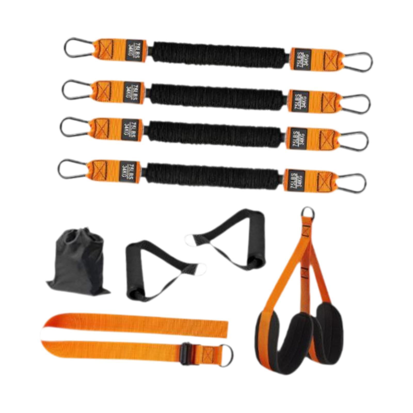 Magideal - Bandas De Con Alfombrilla Para Los Pies, Bandas De Resistencia Resistentes, Peso/tamaño Ajustables Para Entrenamiento De Fuerza, Estiramient , Con Con Empuñaduras