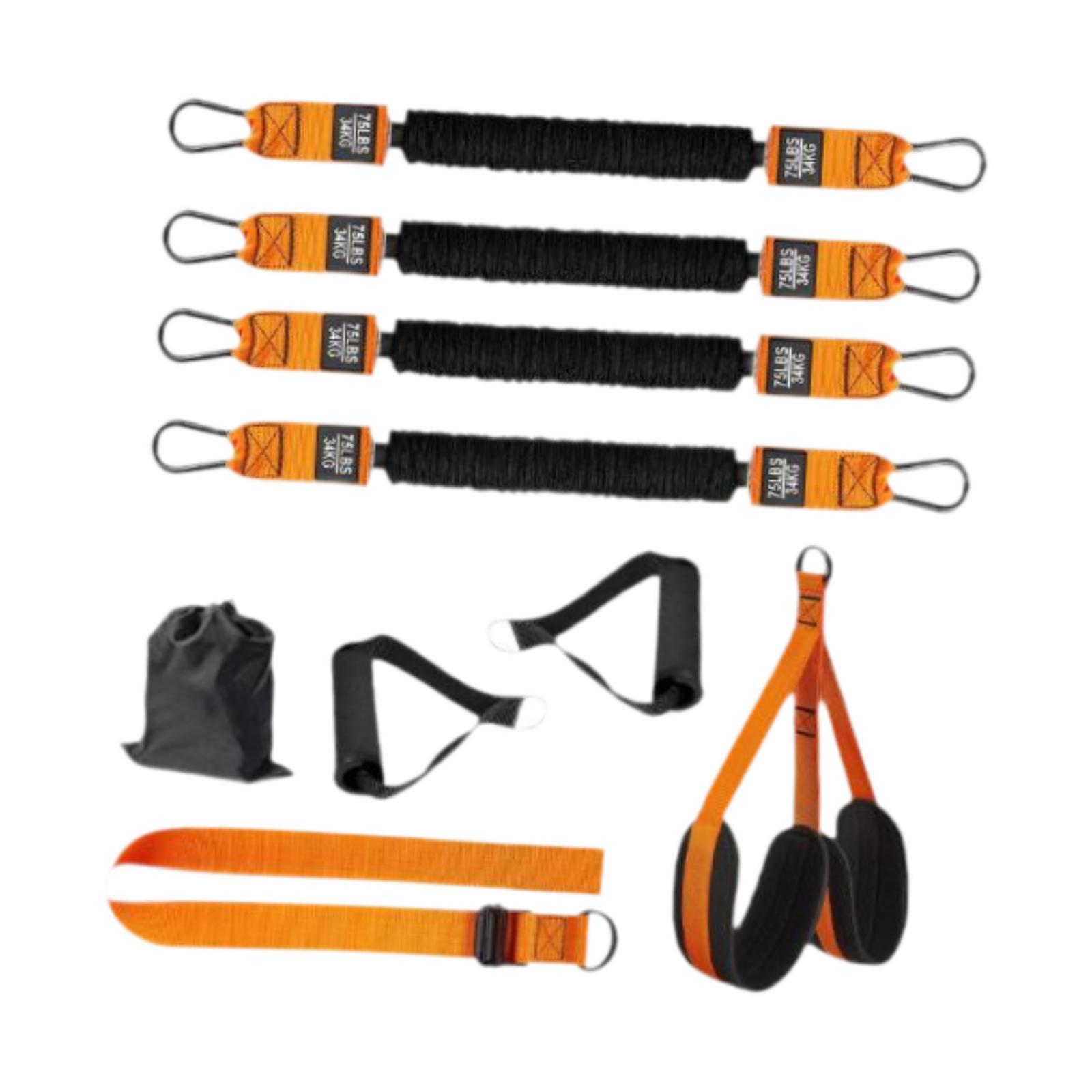 Magideal - Bandas De Con Alfombrilla Para Los Pies, Bandas De Resistencia Resistentes, Peso/Tamaño Ajustables Para Entrenamiento De Fuerza, Estiramient , Con Con Empuñaduras