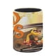 thumbnail image 3 of Los Tipos Malos-theme Cylinder Pen Holder Pencil Organizer with Flannel Lining PVC Leather Material Cardboard Base for study work 10*8CM, 3 of 6
