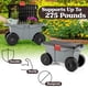 thumbnail image 3 of Carrito De Jardín Con Asiento Y Almacenamiento Gris, 3 of 7