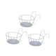 thumbnail image 1 of 3 Maceteros Colgantes Para El Hogar, Balcón, Valla, Exterior, Con Gancho, Color Blanco, 1 of 5