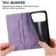 thumbnail image 2 of Funda tipo cartera con bloqueo RFID para iPhone 17 Pro Max Con tapa abatible, portatarjetas, cierre magnético, TPU y soporte Morado, 2 of 6