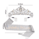 thumbnail image 2 of Kit de tiara de cristal y banda para cumpleaños, coronas para mujer, banda para decoración de cumpleaños, diadema con diamantes de imitación, 2 of 5