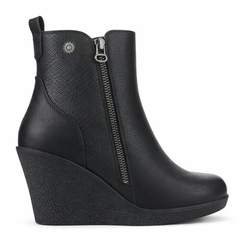 Botin Negro Mujer Casual Chalada Wedge