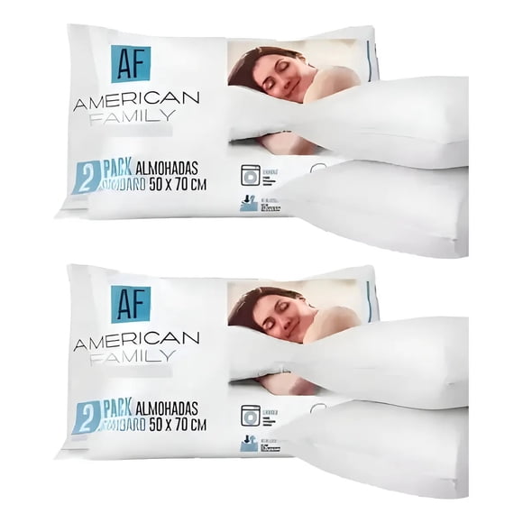 Almohadas Cannon American Family 50x70cm Pack Set 4 Unidades