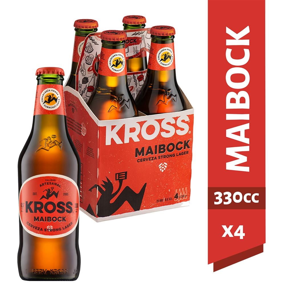 Cerveza Maibock 6,5° Pack 4 Botella 330 ml Kross