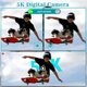 thumbnail image 2 of Cámara Digital ISHARE TDC-1300 64MP 5K Doble Lente Pantalla de 4", 2 of 8