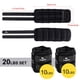 thumbnail image 5 of Pesas para tobillos, muñecas, brazos y piernas de 10 libras x 2 para mujeres, niños y hombres, cómodas y suaves, perfectas para bailar, correr, caminar, hacer ejercicio o hacer ejercicio (negras), 5 of 8
