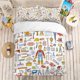 thumbnail image 1 of Cartoon Tool Great Gifts For Christmas Thanksgiving Quilt Duvet Cover Set3-Piece Bedding Set, 1 of 5