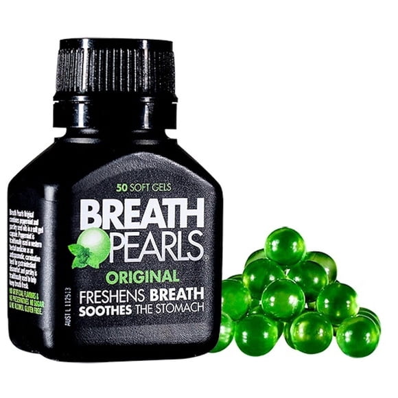 Perlas Breath Pearls Original 50 softgels refresca aliento
