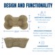 thumbnail image 2 of Cesta para juguetes de perro OtterPets con forma de hueso de pasto marino 56 x 36 cm, 2 of 5