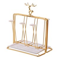 Magideal - Soporte Para Tazas, Soporte Para Encimera, Taza, , Soporte Para Cápsulas De Café Con Estante Para Tazas, De Bebidas De Café, Accesorio D , Oro