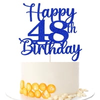 Decoración Para Tartas Kaoenla, Feliz Fiesta De Cumpleaños Número 48