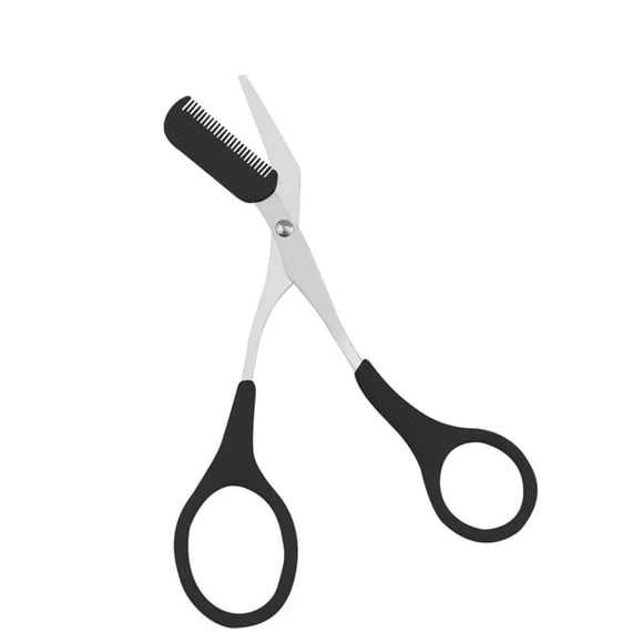 Tijeras para cejas XUJINCN con peine - Negro
