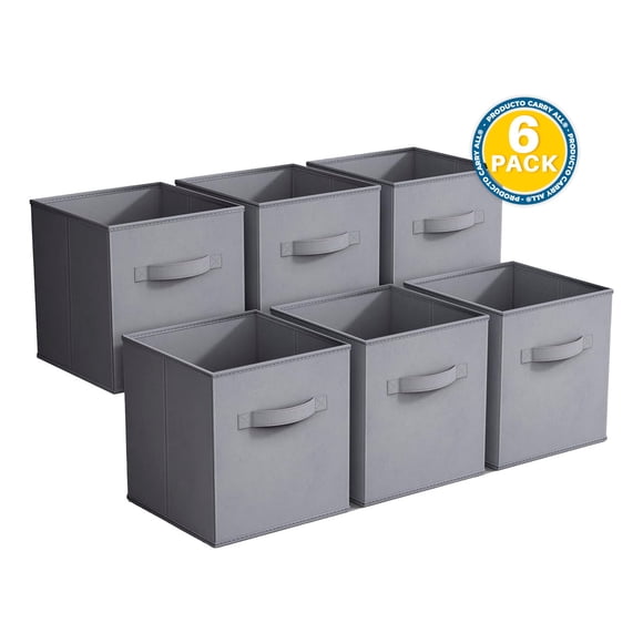 Pack 6 Cajas Cubo Organizadoras Plegables Closet Ropa Accesorios