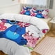 thumbnail image 2 of Happy Valentine's Day Stitch 3 Pieces Duvet Cover Set Full Size Super Soft Fade Resistant Microfiber, 2 of 4