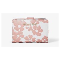Cartera Michael Kors Bifold Mediana Jet Set Floral Powder Blush
