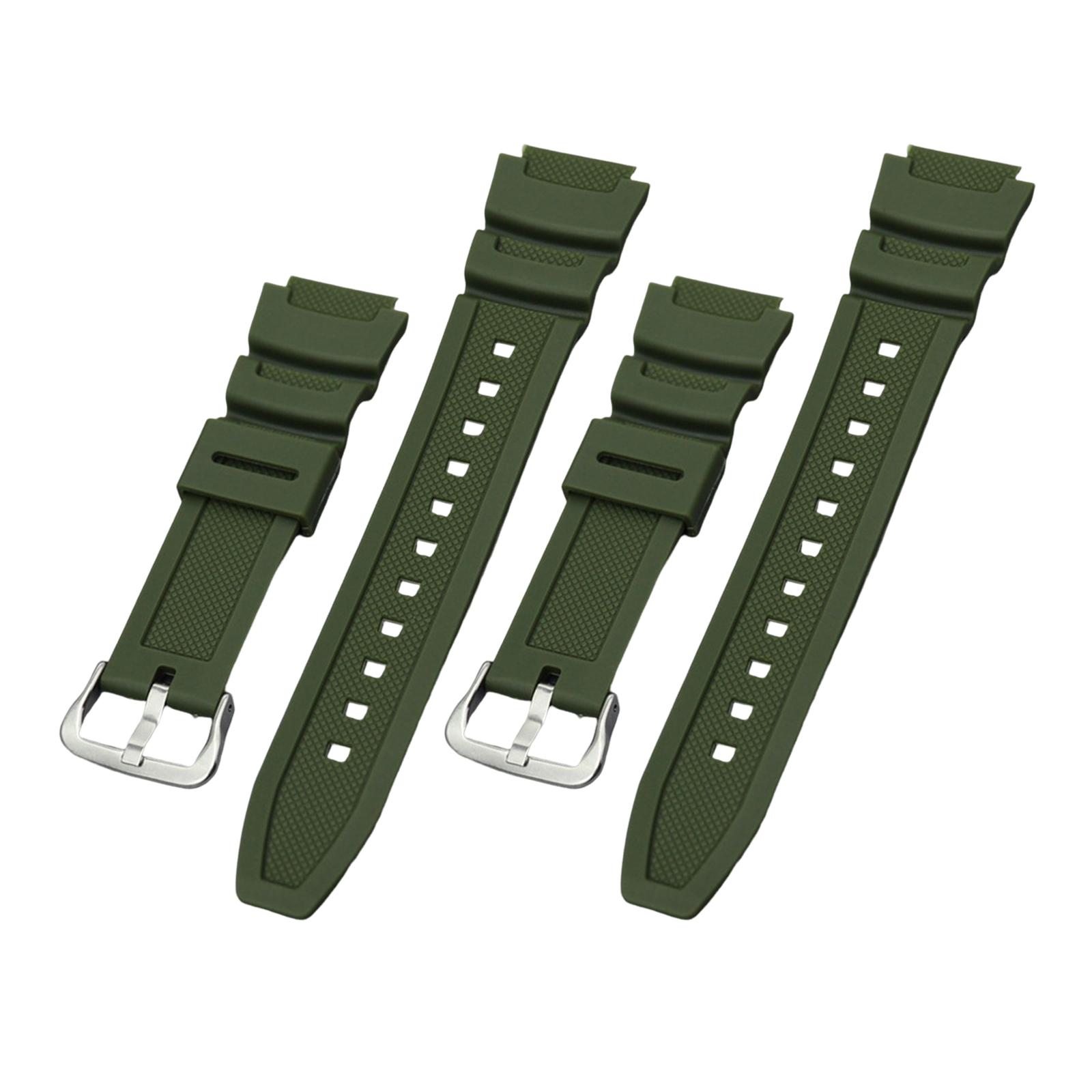 Magideal - Correa De Reloj Con Hebilla De Metal, 1,8 Cm De Ancho, Repuesto Para Reloj De Pulsera. Argenta Verde