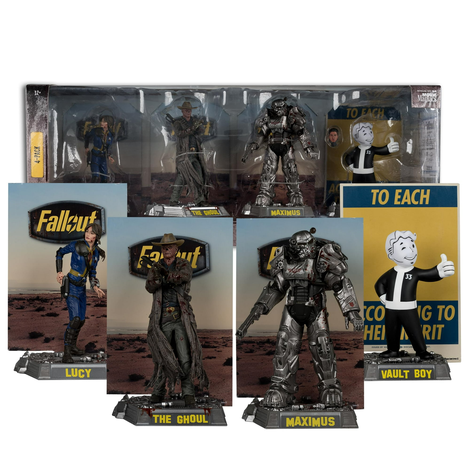 Figuras de acción McFarlane Toys Fallout Lucy, Maximus, The Ghoul