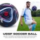 thumbnail image 3 of Balón de fútbol Franklin Sports oficial USSF talla 5 azul marino + bomba, 3 of 9