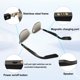 thumbnail image 5 of Gafas de sol RERBO Bluetooth Audio Inteligente Inalámbricas Verde, 5 of 7