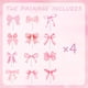 thumbnail image 3 of Cupcake Toppers Coquette Bow, papel rosa, 48 unidades, para fiestas, 3 of 7