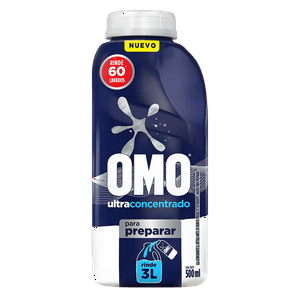Detergente Liquido Para Diluir Ultra Concentrado Omo 500 Ml