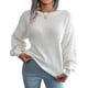 thumbnail image 2 of Suéteres navideños para mujer, moda informal, coloridos, de manga larga, con hombros descubiertos, suéter de punto, cuello redondo, regalos en oferta, 2 of 5