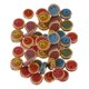 thumbnail image 3 of 60 Piezas Redondas Arpaciador Plano Perlas De Porcelana Cerámica De Cerámica Para La Fabricación De Joyas, 3 of 5