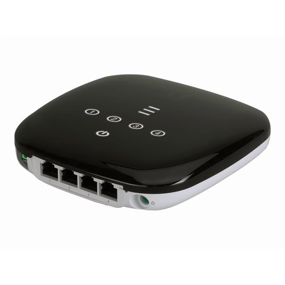 Router Ubiquiti Networks UF‑WiFi‑US de 4 puertos GPON con Wi‑Fi