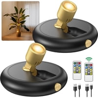 Batería Recargable Led Spotlight Ler0Ktr De 80 Lúmenes Con Mando A Distancia